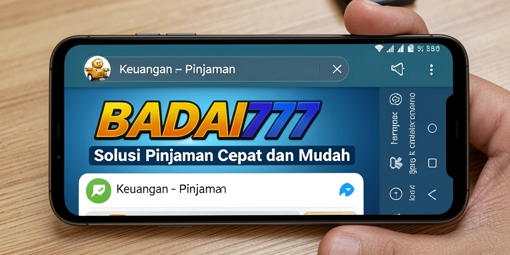 Tampilan antarmuka aplikasi BADAI777 yang sederhana dan intuitif.