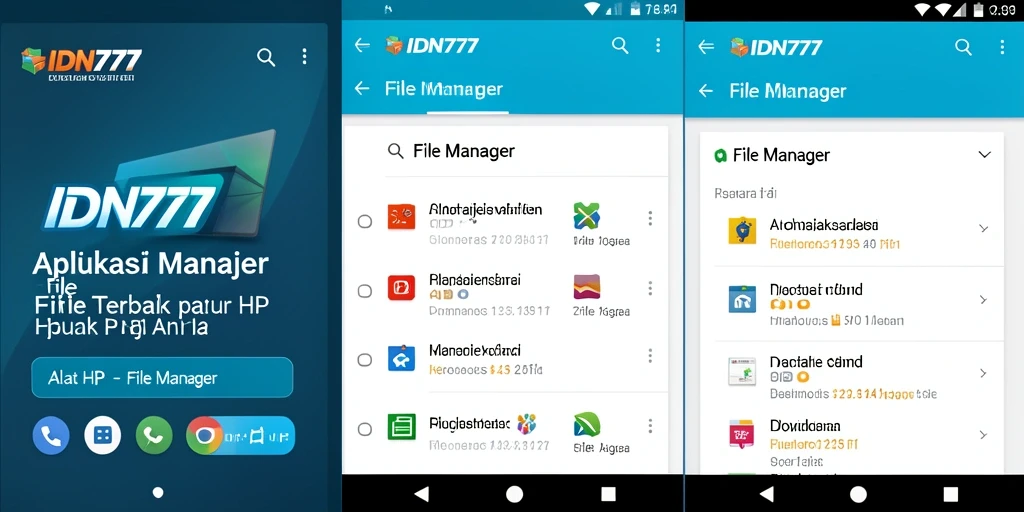 Antarmuka pengguna IDN777 menampilkan organisasi file yang rapi dan mudah diakses.