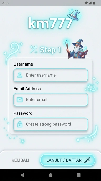 Panduan Registrasi Akun km777 untuk Pengguna Android